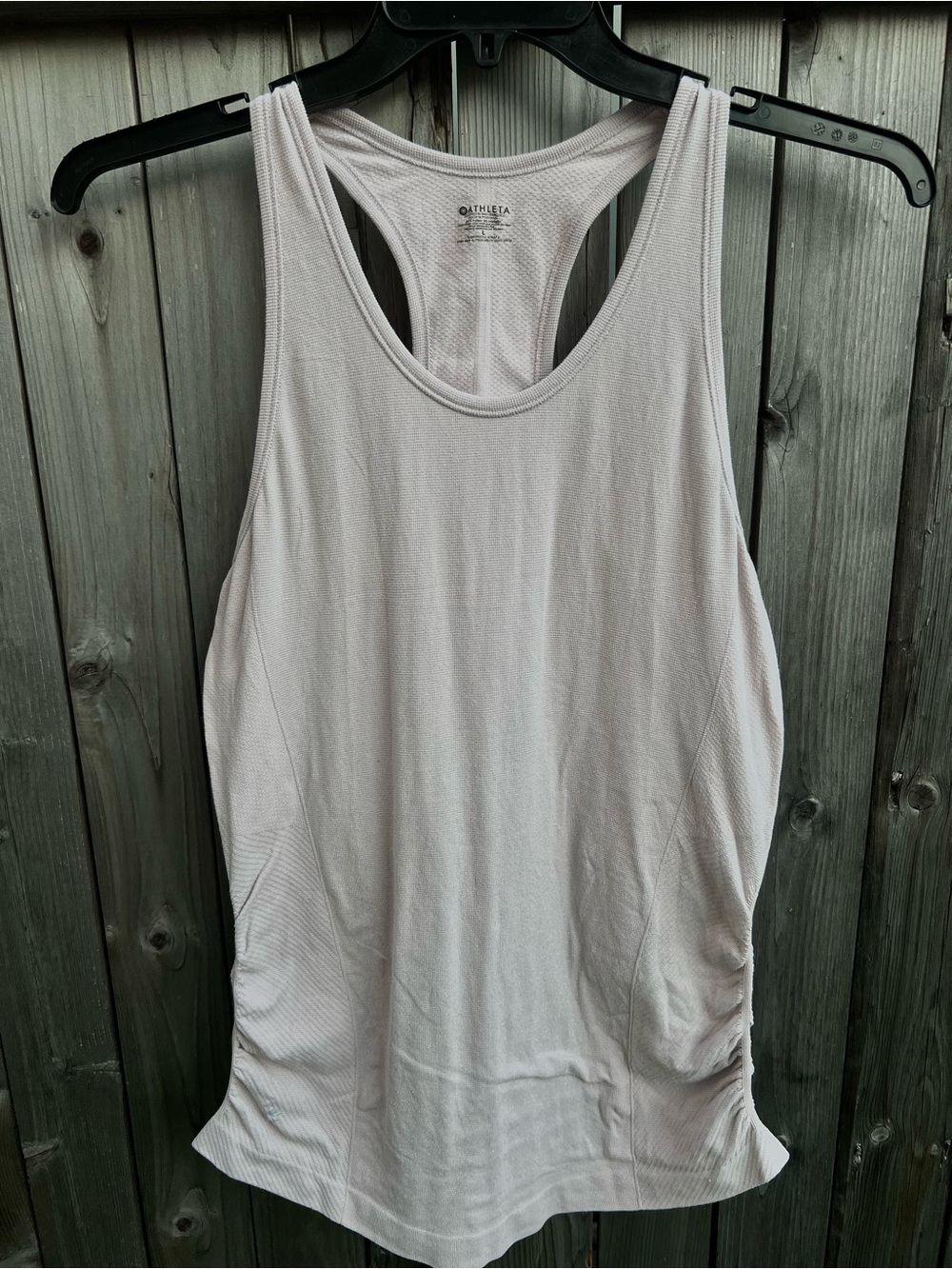 Athleta Speedlight Racerback Tank Top, Very Soft Pink w/ Glitter Stitching
